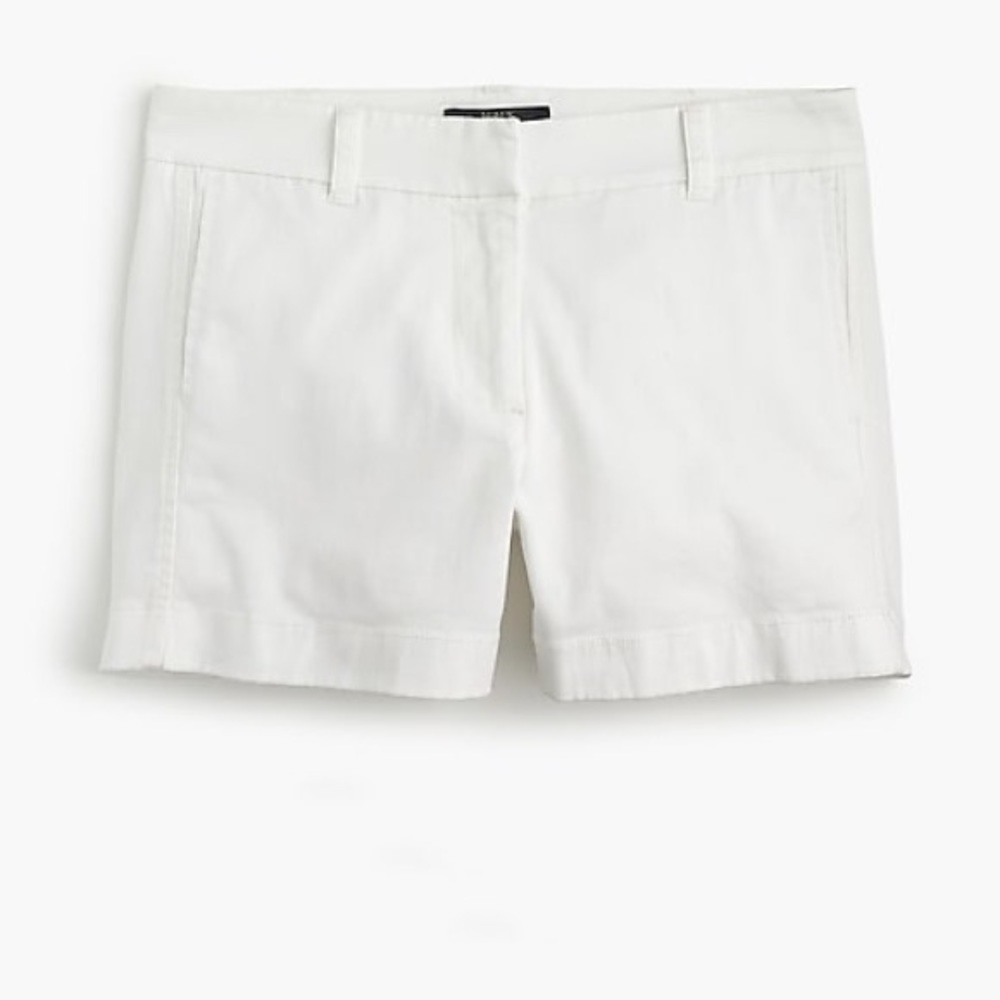 J.Crew 4” White Chino Shorts (2)